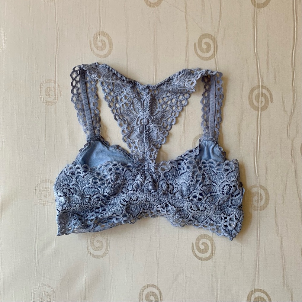 blue lace bralette American eagle